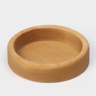 Менажница Adelica «Фортуна», 6 секций, на ножках с соусницей, d=30 см, 70 мл, дерево берёза - фото 23544220