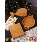 Подарочный набор деревянной посуды Adelica «Красиво и удобно», доска разделочная и для подачи 3 шт, берёза - фото 4360064