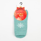 Носки женские, цвет мята/снежинка, размер 23-25 - Фото 5