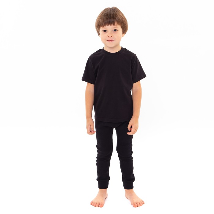 Термобелье для мальчика (брюки), цвет чёрный, рост 92 см