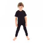 Термобелье для мальчика (кальсоны), цвет чёрный, рост 128 см - Фото 2