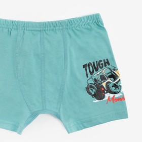 

Трусы для мальчика боксеры, цвет бирюзовый/Tough Monster, рост 110-116 см