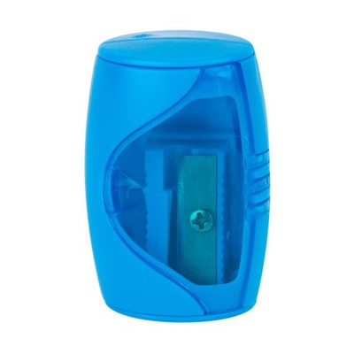 Точилка 1 отверстие с контейнером, ЗХК «Цветик», голубая, 2251526