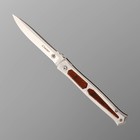 Нож складной, "Стилет" сталь 440, рукоять - сталь, 22 см - фото 319025254