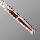 Нож складной, "Стилет" сталь 440, рукоять - сталь, 22 см - Фото 2