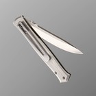 Нож складной, "Стилет" сталь 440, рукоять - сталь, 22 см - Фото 4