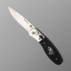Нож складной, автоматический "Призрак" сталь 420, рукоять - сталь/G10, 19 см - фото 11893288