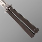 Нож-бабочка "Кавалер" сталь - 420, рукоять - сталь, 19 см - Фото 2
