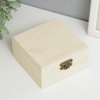 Шкатулка для росписи дерево «Квадрат», 4.8×10×10 см