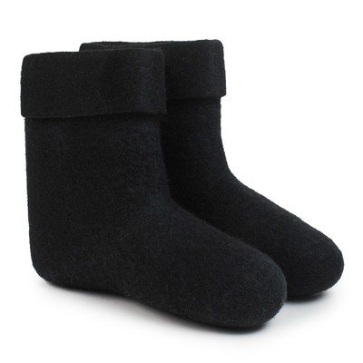 Валенки мужские с загибом, размер 41. чёрные