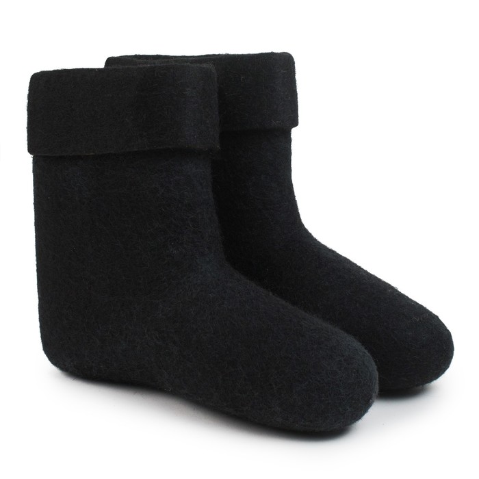 Валенки мужские с загибом, размер 41. чёрные - Фото 1