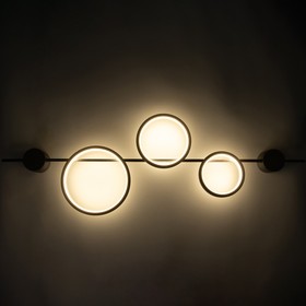

Бра 2486/3 LED 37Вт 4000К черный 35х106 см