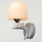 Бра 2492/1 E27 40Вт бело-хромовый 12х22 см - фото 21741855