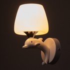 Бра 2492/1 E27 40Вт бело-хромовый 12х22 см - фото 21741856