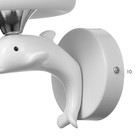 Бра 2492/1 E27 40Вт бело-хромовый 12х22 см - фото 21741859