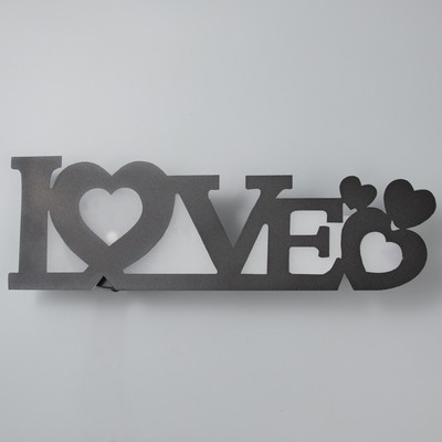 Бра 2509/1, LED, 12 Вт, 3000К, чёрное, 40×12 см