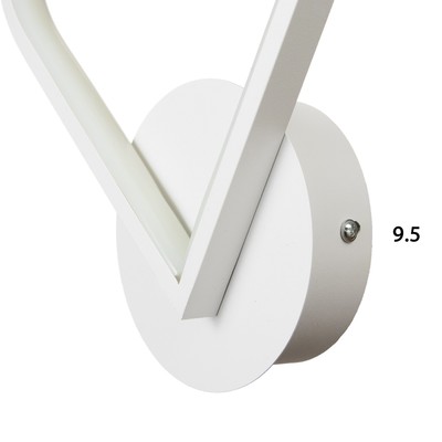 Бра 2524/1WT, LED, 12 Вт, 4000К, белое, 23×25 см