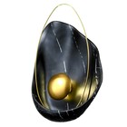 Бра 2471/1 LED 5Вт черно-золотой 27х27х37 см - фото 21742038