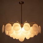 Люстра"Чипсы большие" E14 5х40Вт золото 60х60х11 см BayerLux 7353311