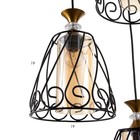 Светильник BayerLux "Кронос" 3хE27 40Вт черный 32х32х100 см - фото 21742253