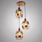 Светильник BayerLux "Лаура" 3хE27 40Вт золото 32х32х100 см - фото 21742280