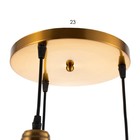 Светильник BayerLux "Лаура" 3хE27 40Вт золото 32х32х100 см - фото 21742283