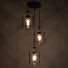 Светильник BayerLux "Инфинити" 3хE27 40Вт черный 40х40х100 см - фото 21742288