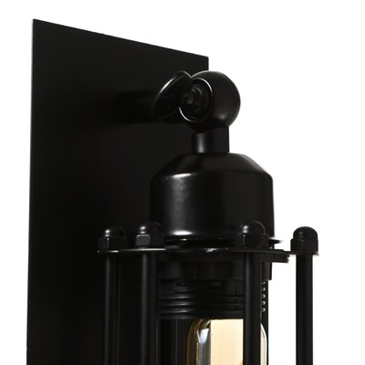 Бра «Изи» Е27 черный 48×20×11 см