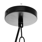 Подвес BayerLux "Хаус" Е27 черный 35х35х35-85см - фото 21742364