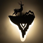Бра "Олень и гора" LED 11Вт 4000К черный 20х29х5 см - фото 21742595