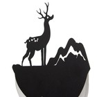 Бра "Олень и гора" LED 11Вт 4000К черный 20х29х5 см - фото 21742597