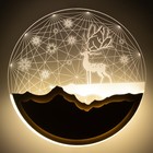 Бра "Снежный край" LED 20Вт 4000К золото 24х24х4 см - фото 24469494