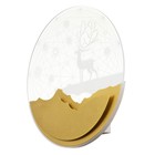 Бра "Снежный край" LED 20Вт 4000К золото 24х24х4 см - фото 24469495