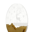 Бра "Снежный край" LED 20Вт 4000К золото 24х24х4 см - фото 24469496