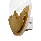 Бра "Снежный край" LED 20Вт 4000К золото 24х24х4 см - фото 24469497