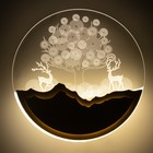 Бра "Дерево" LED 20Вт 4000К золото 24х24х4 см - фото 24243171