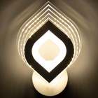 Бра "Лист" LED 12Вт 3000-4000К белый 24х19х4 см - фото 25574068