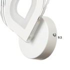 Бра "Лист" LED 12Вт 3000-4000К белый 24х19х4 см - фото 25574071