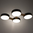 Люстра "Пиатти" 4LED 96Вт 3000-6000К черный 65х48х5 см BayerLux - Фото 3