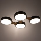 Люстра "Пиатти" 4LED 96Вт 3000-6000К черный 65х48х5 см BayerLux - Фото 5
