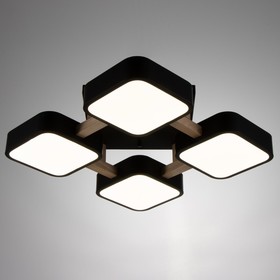 

Люстра "Тао" 4LED 96Вт 3000-6000К черный 46х46х12 см