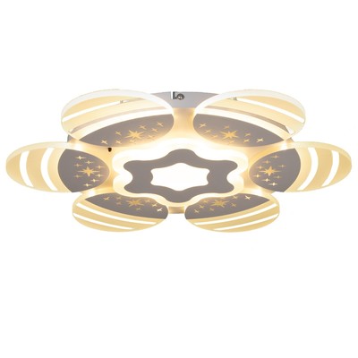 Люстра с ПДУ «Косм BayerLuxо» 7хLED 60 Вт белый 55×55×10 см BayerLux