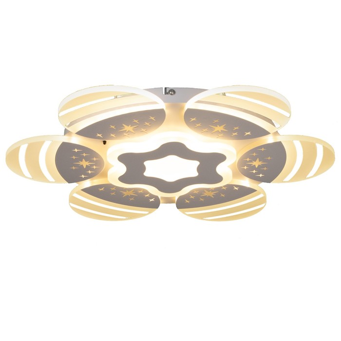 Люстра с ПДУ «Косм BayerLuxо» 7хLED 60 Вт белый 55×55×10 см BayerLux