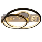 Люстра с ПДУ "Симпа" LED 126Вт черно-белый 50х50х10 см BayerLux 7666236