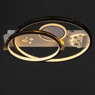 Люстра с ПДУ "Симпа" LED 126Вт черно-белый 50х50х10 см BayerLux 7666236