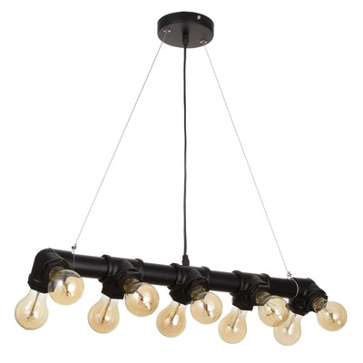 Светильник «Тубо» 10хЕ27 40 Вт черный 7×5×7-127 см BayerLux