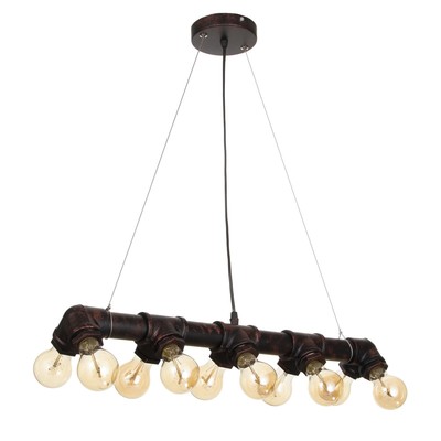 Подвес «Тубо» 10хЕ27 40 Вт черный-медь 7×5×7-127 см BayerLux