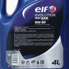 Масло моторное Elf EVOLUTION 900 SXR 5W30 A5/B5, SL/CF, синтетическое, 4 л - Фото 3