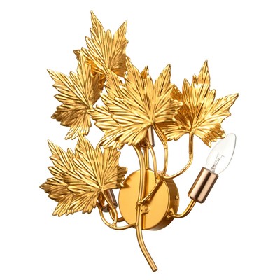 Бра «Клен» 2хЕ14 40 Вт золото 55×55×15 см