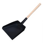 Совок хозяйственный, 19×19×5 см, металл, деревянный черенок 35 см, МИКС - Фото 1